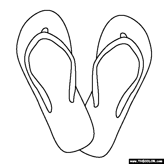 coloring pages of flip-flop,printable,coloring pages