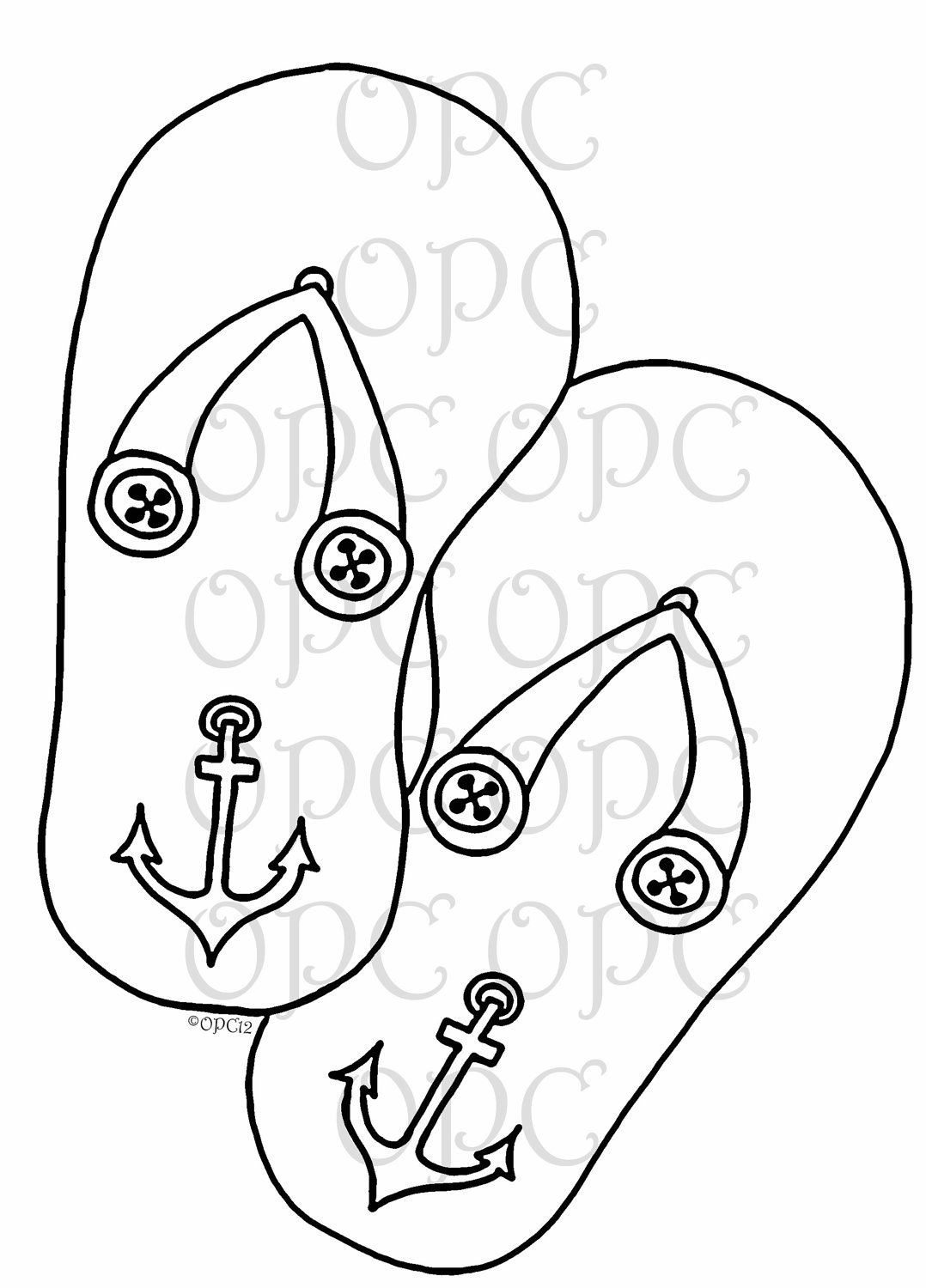 flip-flop coloring page to print,printable,coloring pages