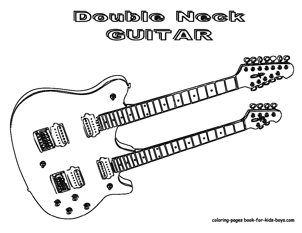kids coloring pages guitar,printable,coloring pages