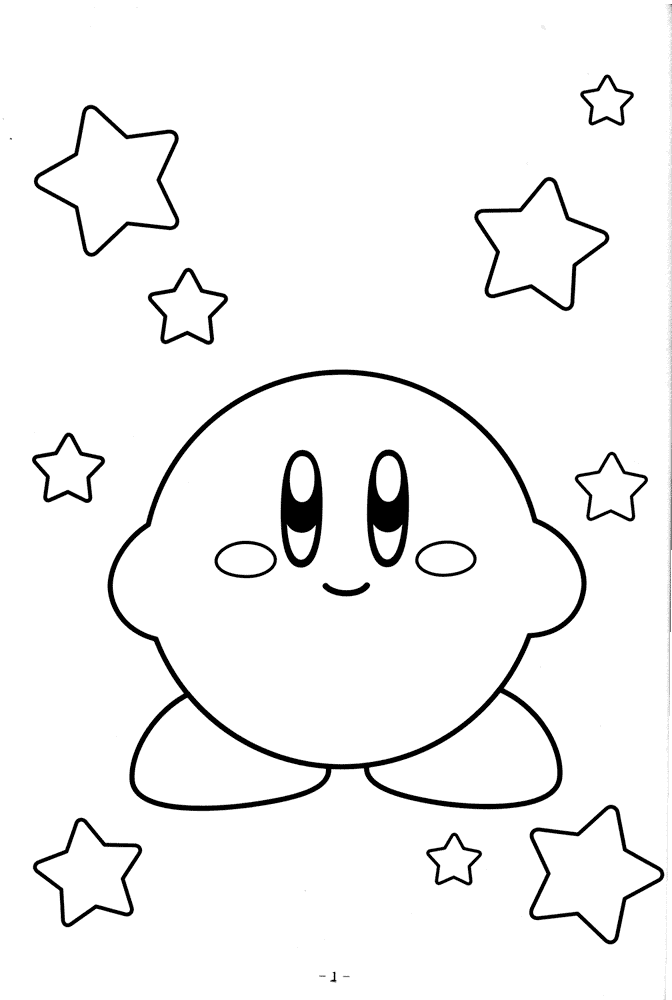 coloring pictures kirby,printable,coloring pages