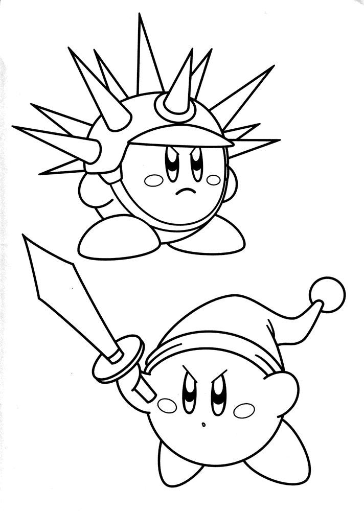 kirby coloring pages 11,printable,coloring pages