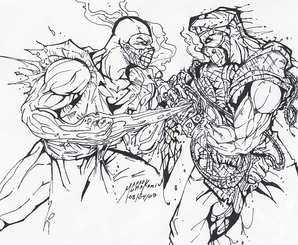 mortal-kombat coloring pages 11,printable,coloring pages