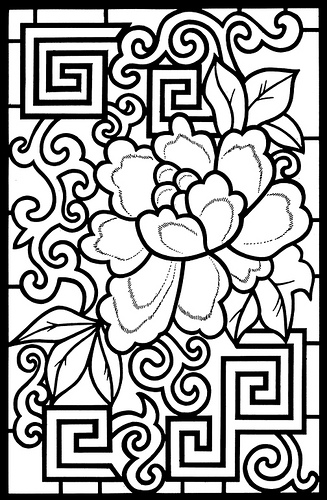 stained-glass coloring pages 13,printable,coloring pages