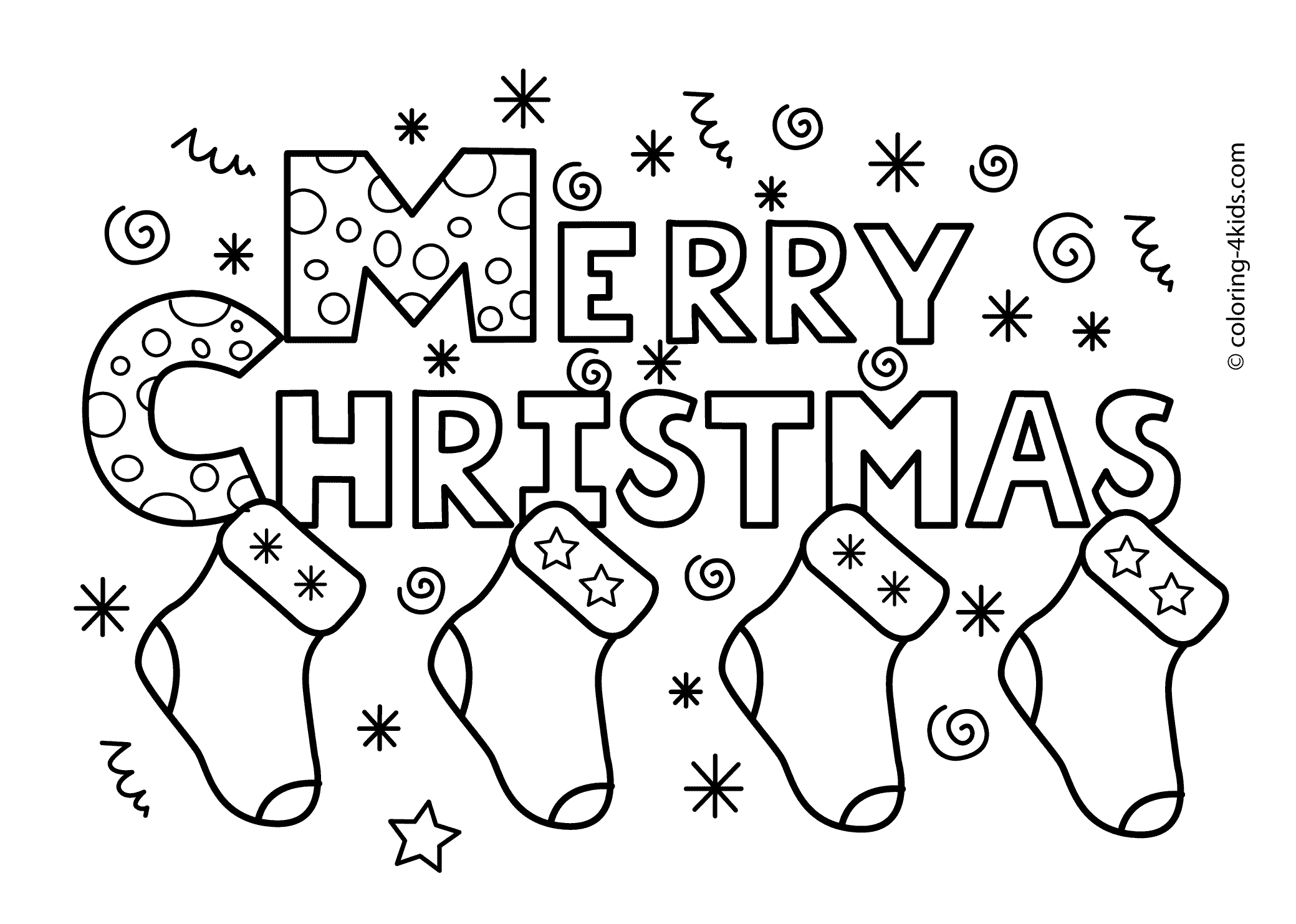 coloring pages of merry-christmas,printable,coloring pages