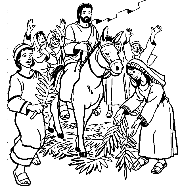 13 palm sunday coloring page to print - Print Color Craft