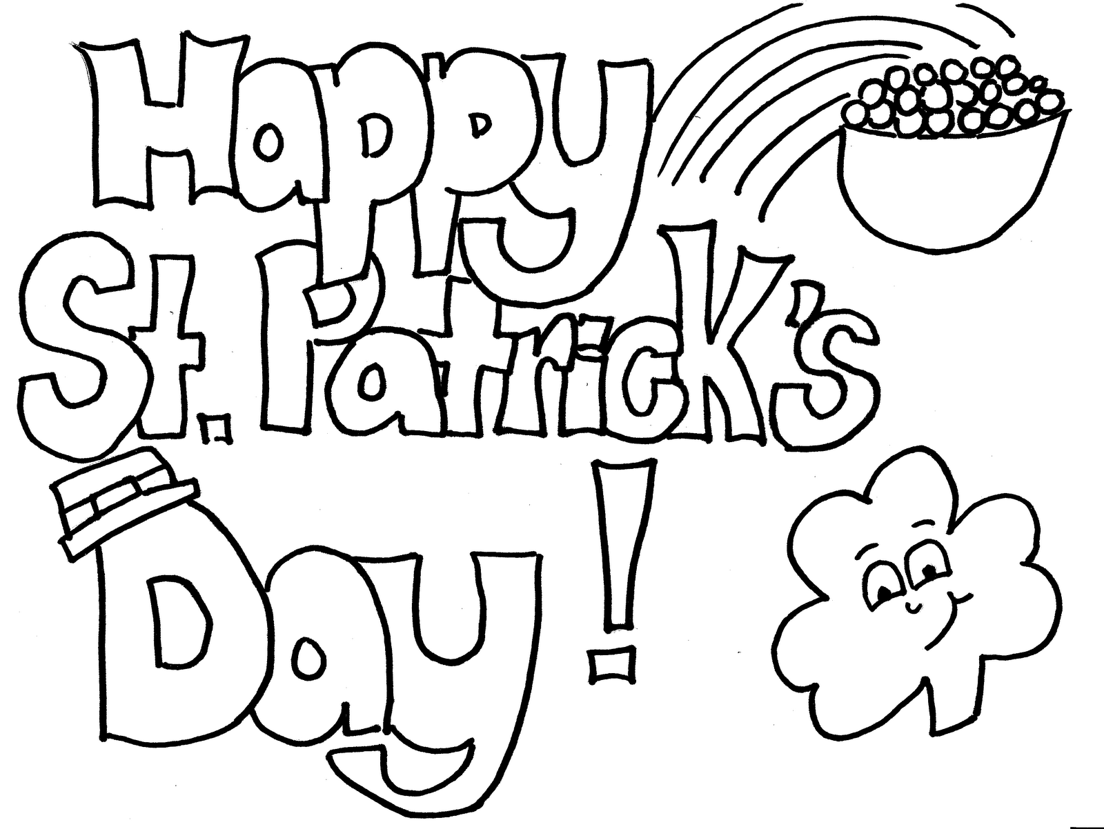 kids coloring pages st-patricks-day,printable,coloring pages
