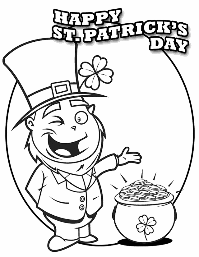 st-patricks-day coloring pages for kids,printable,coloring pages