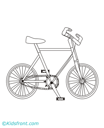 kids coloring pages bicycle,printable,coloring pages