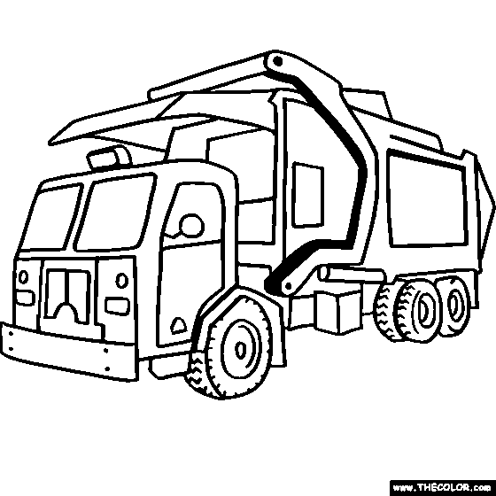 coloring pictures dump-truck,printable,coloring pages