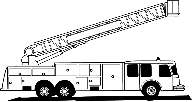 14 Firetruck Coloring Pages - Fire Engine Printable PDF - Print Color Craft