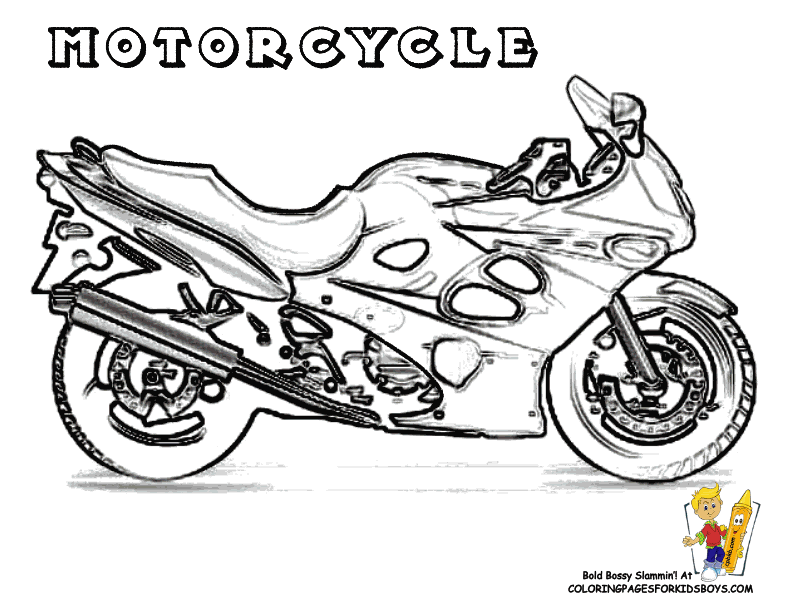 kids coloring pages motorcycle,printable,coloring pages