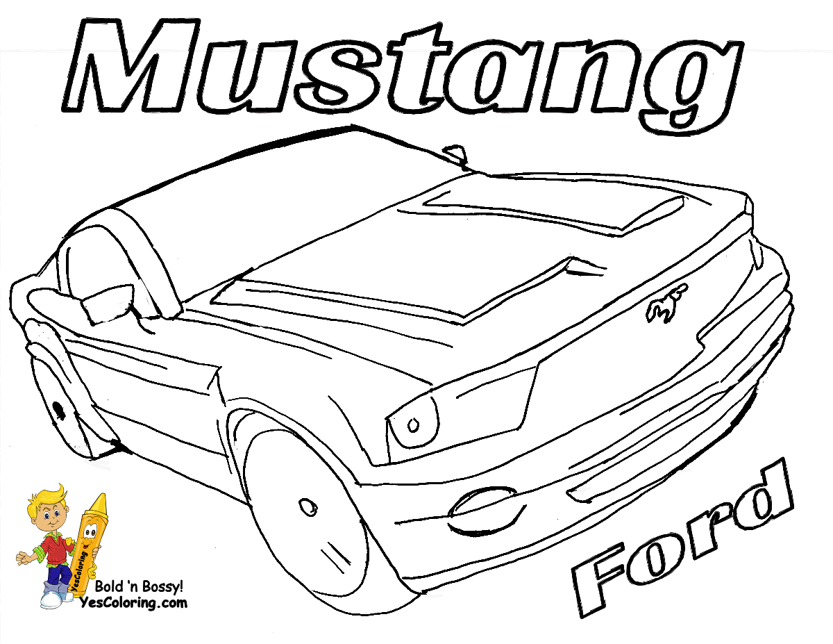 kids coloring pages mustang,printable,coloring pages