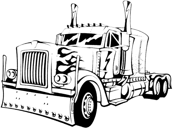 coloring pictures semi-truck-free,printable,coloring pages