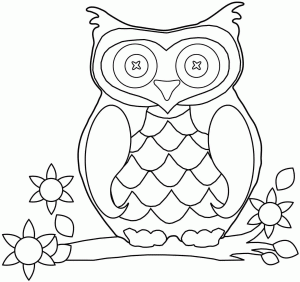 Autumn Owl Fall Coloring Pages for Adults