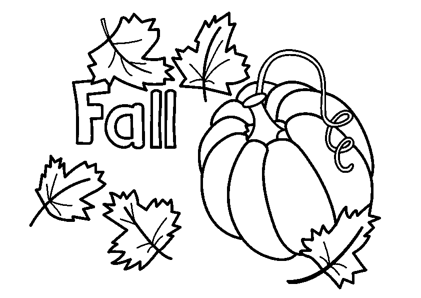 Free Printable Easy Fall Coloring Pages for Toddlers