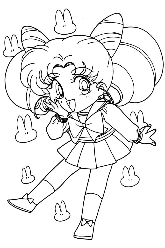 Download Chibi Sailor Moon Anime Coloring Pages for Kids - Print ...