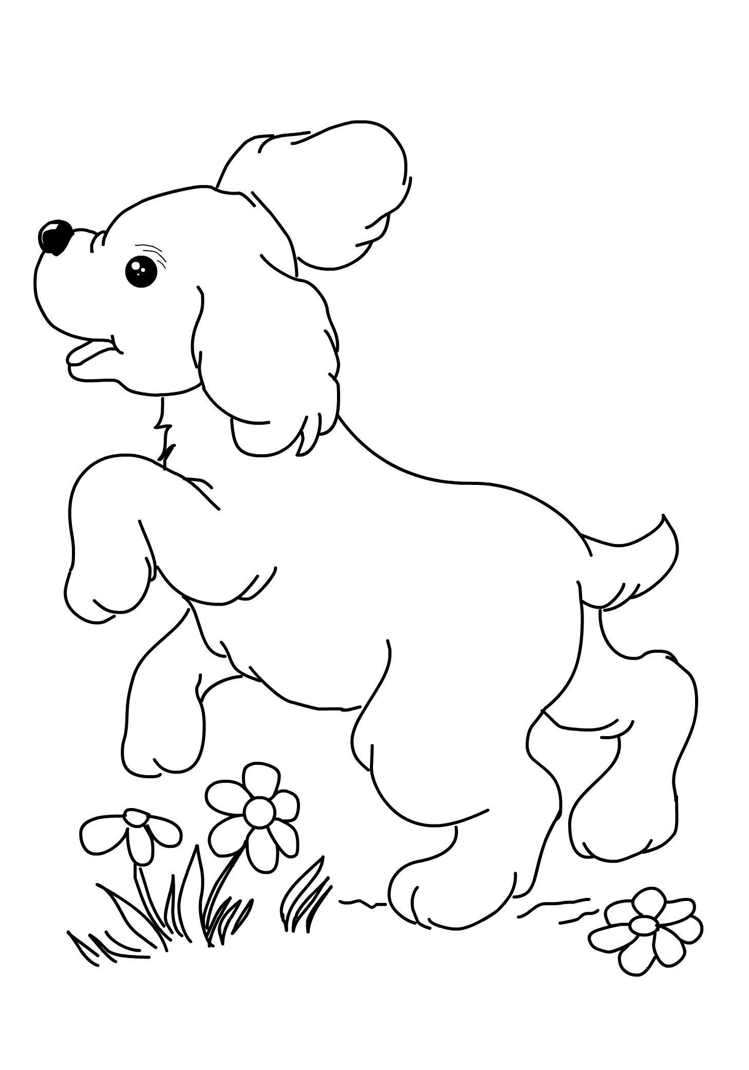 Free Puppy Printable Coloring Pages