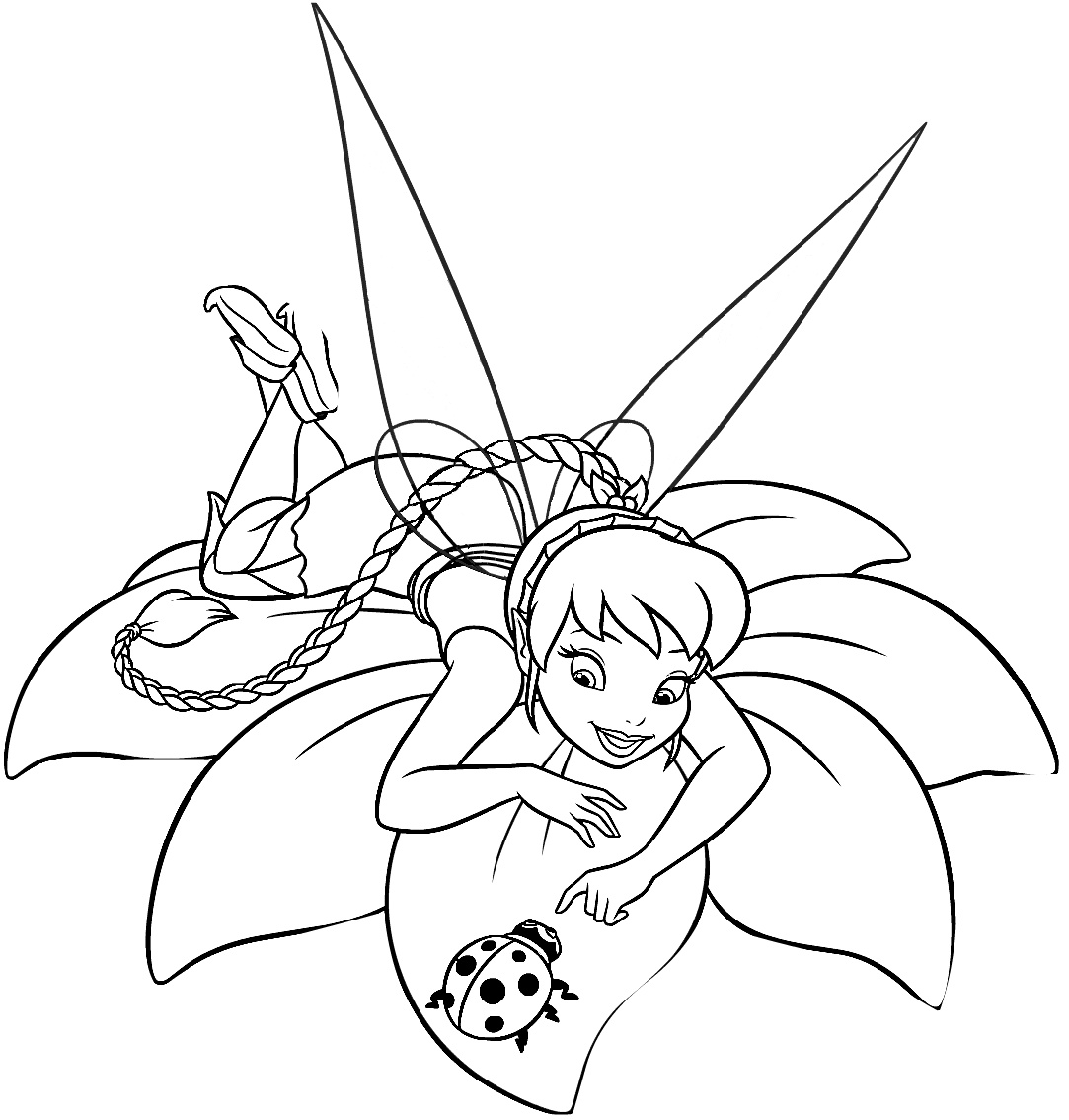 Fawn Animal Talent Fairy Tinkerbell Coloring Pages Legend ...