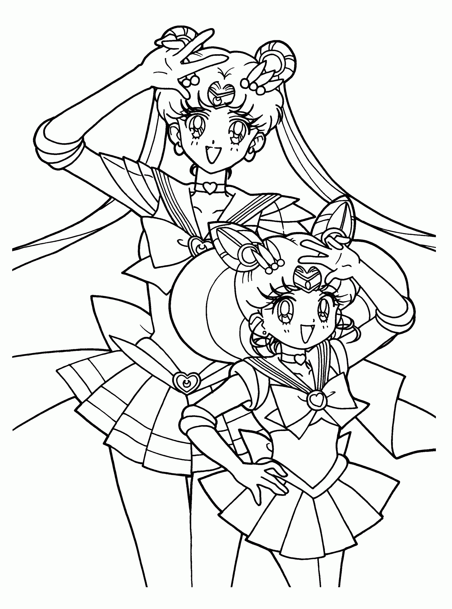 Free Printable Sailor Moon Coloring Pages for Kids