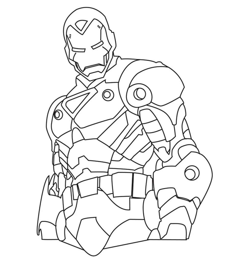 Marvel Iron man Coloring Page