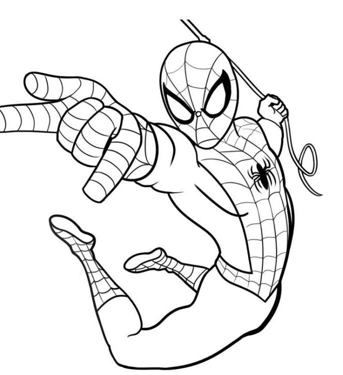Marvel Spider man Coloring Page