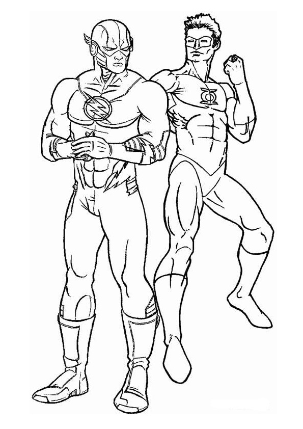 17 Coloring Pages Of Flash DC Comics Flash Coloring Pages Print 
