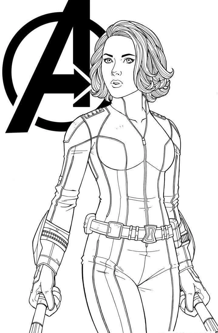 Printable Marvel Coloring Page 