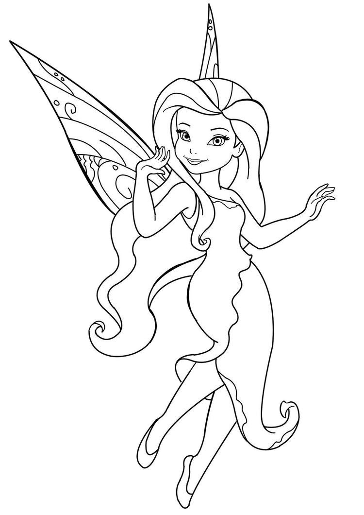 Silvermist Charming Water Talent Fairy Silvermist Tinkerbell Coloring Pages