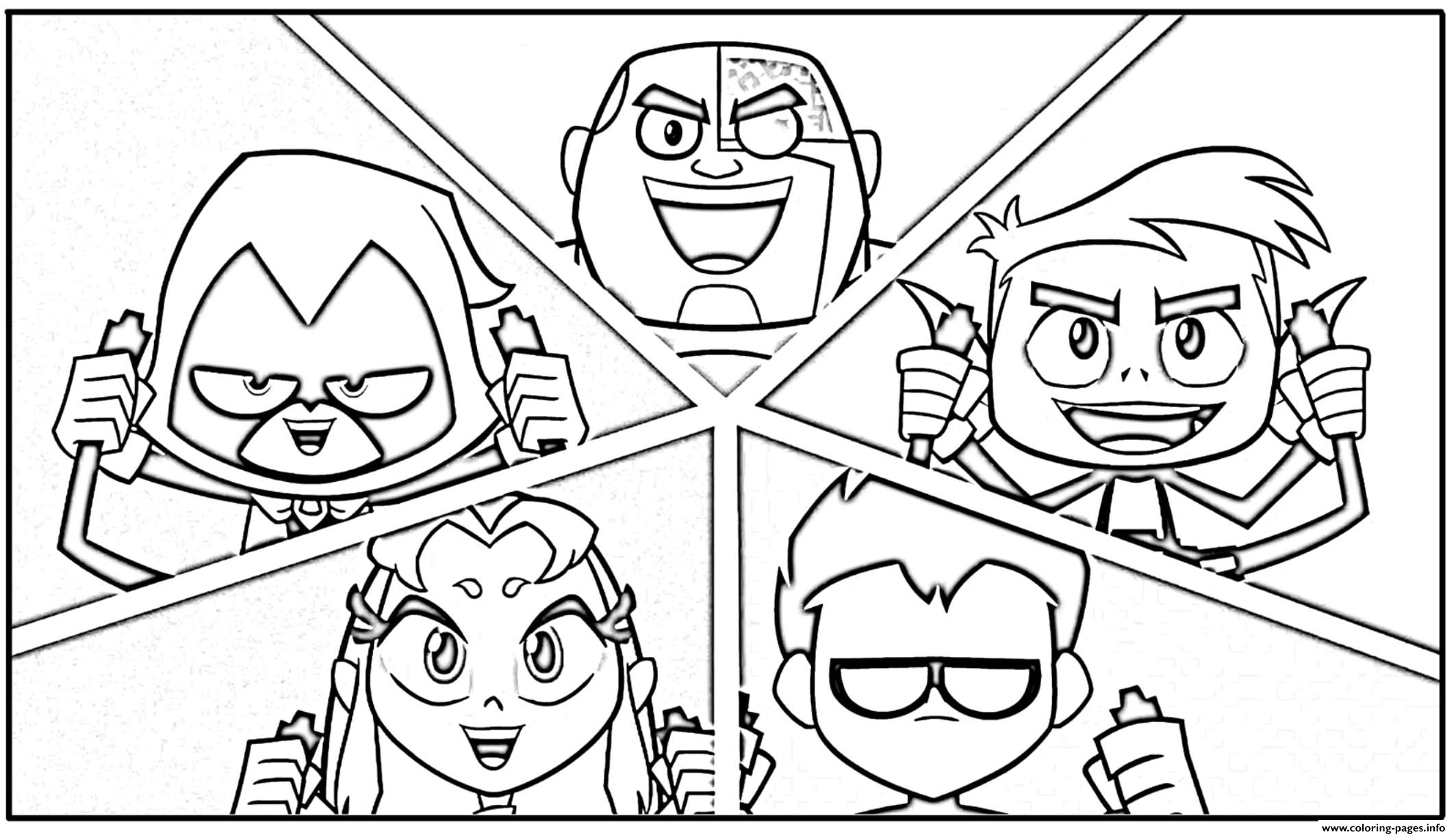 Titans Coloring Go Pages Team Teen Getdrawings Sketch Coloring Page