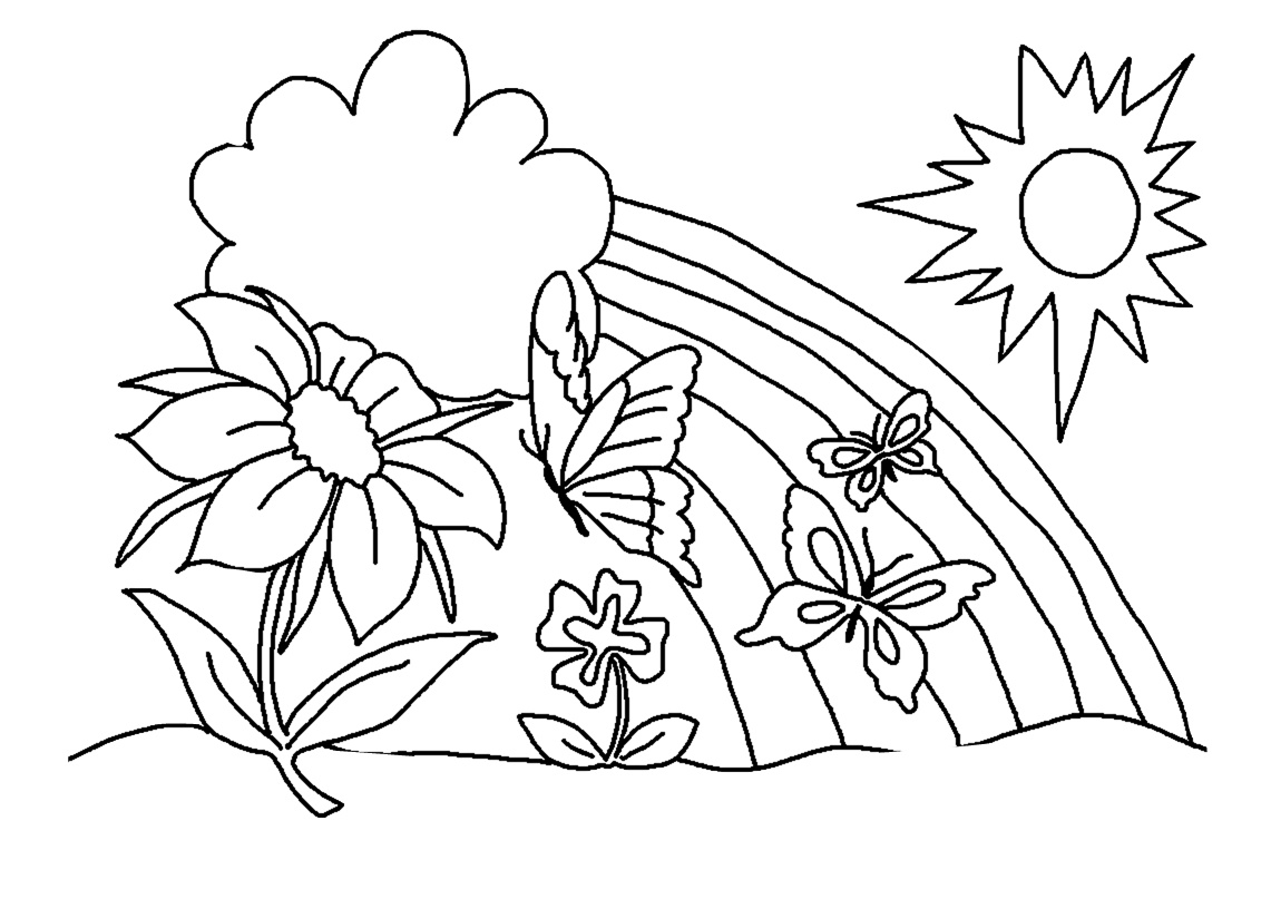 Vase with Spring Flowers Coloring Page • FREE Printable eBook