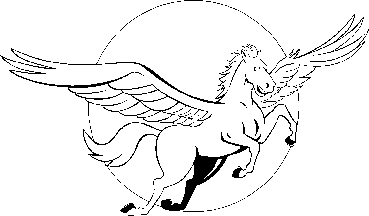 Son of Medusa and Poseidon Greek Mythological Pegasus Coloring Page copy