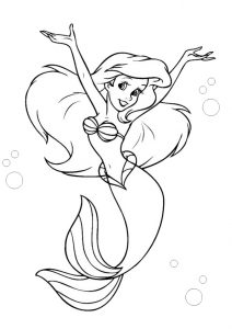 Ariel The Little Mermaid Coloring Pages