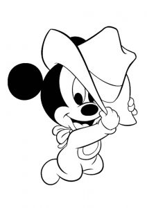 Baby Mickey Mouse Coloring Pages for Toddlers