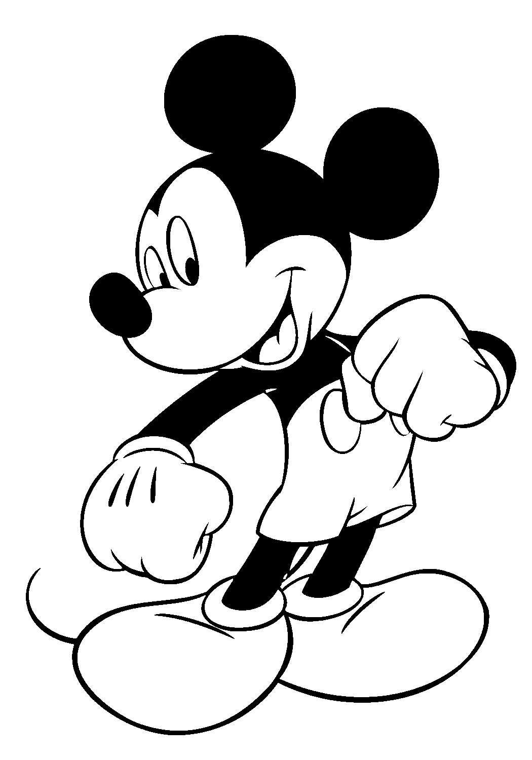 Mickey Mouse coloring page