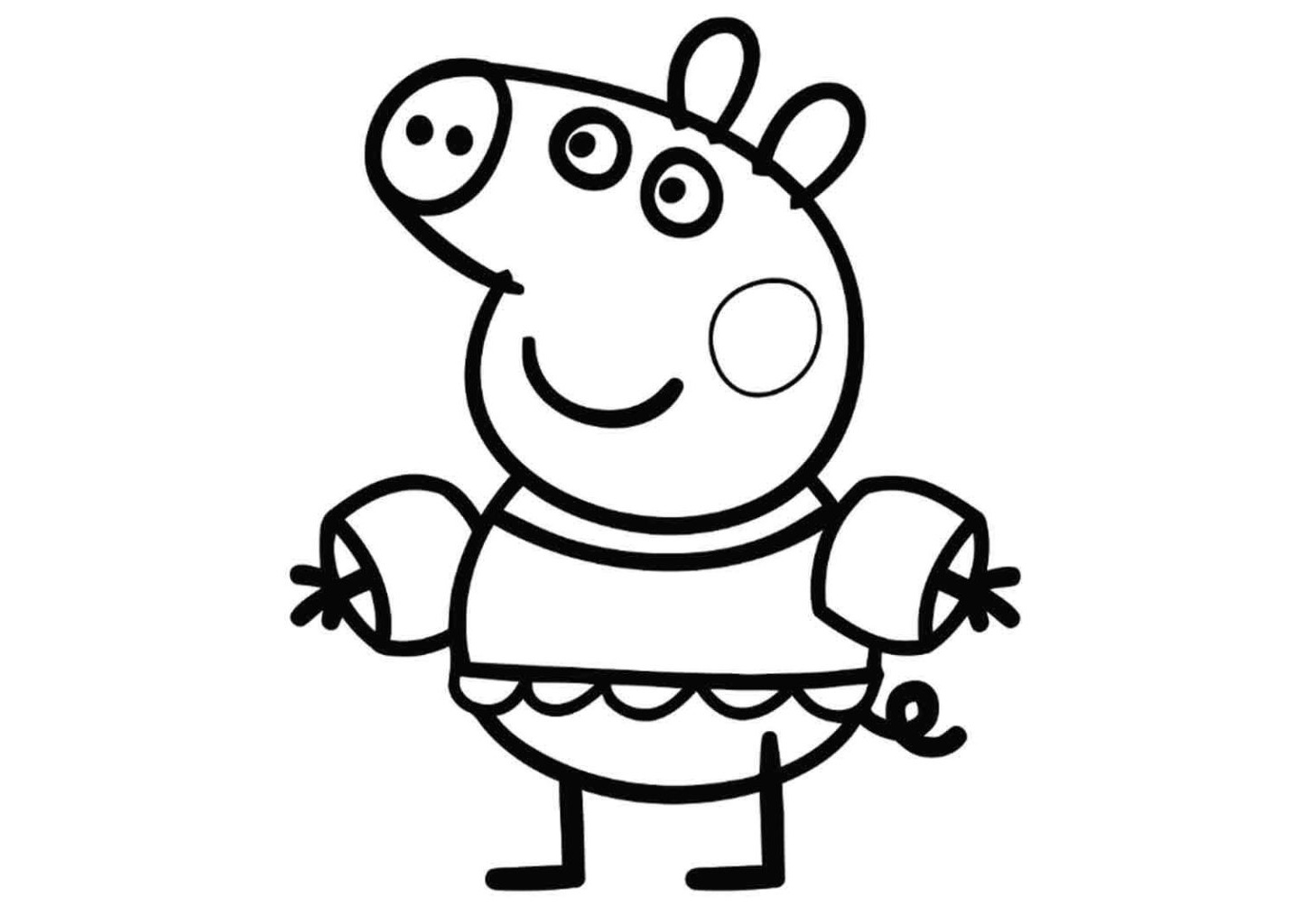 Cute Looking Peppa Pig Coloring Pages Adventures of Peppa Pig and