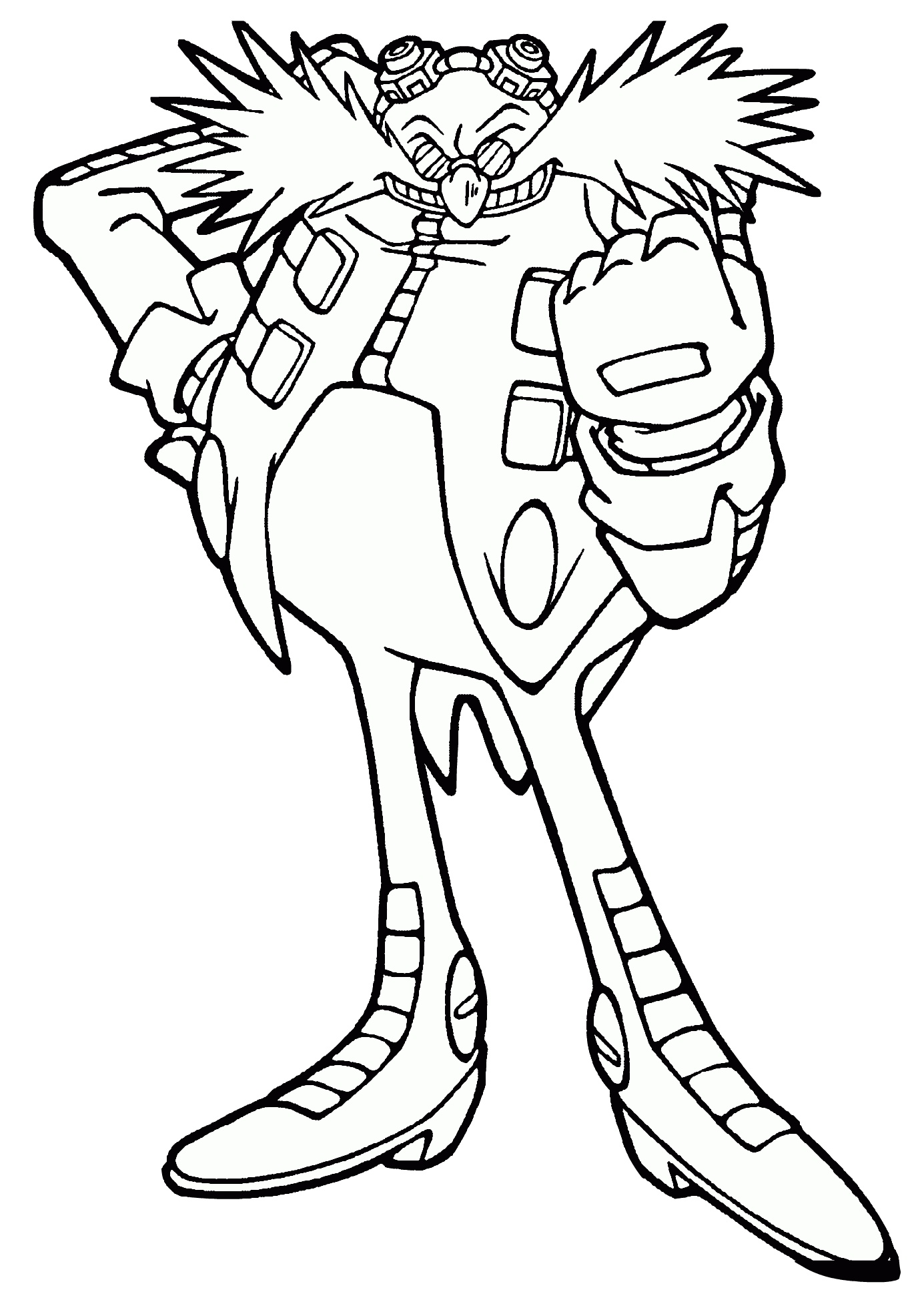 Dr Robotnik Eggman Printable Sonic the Hedgehog Coloring ...