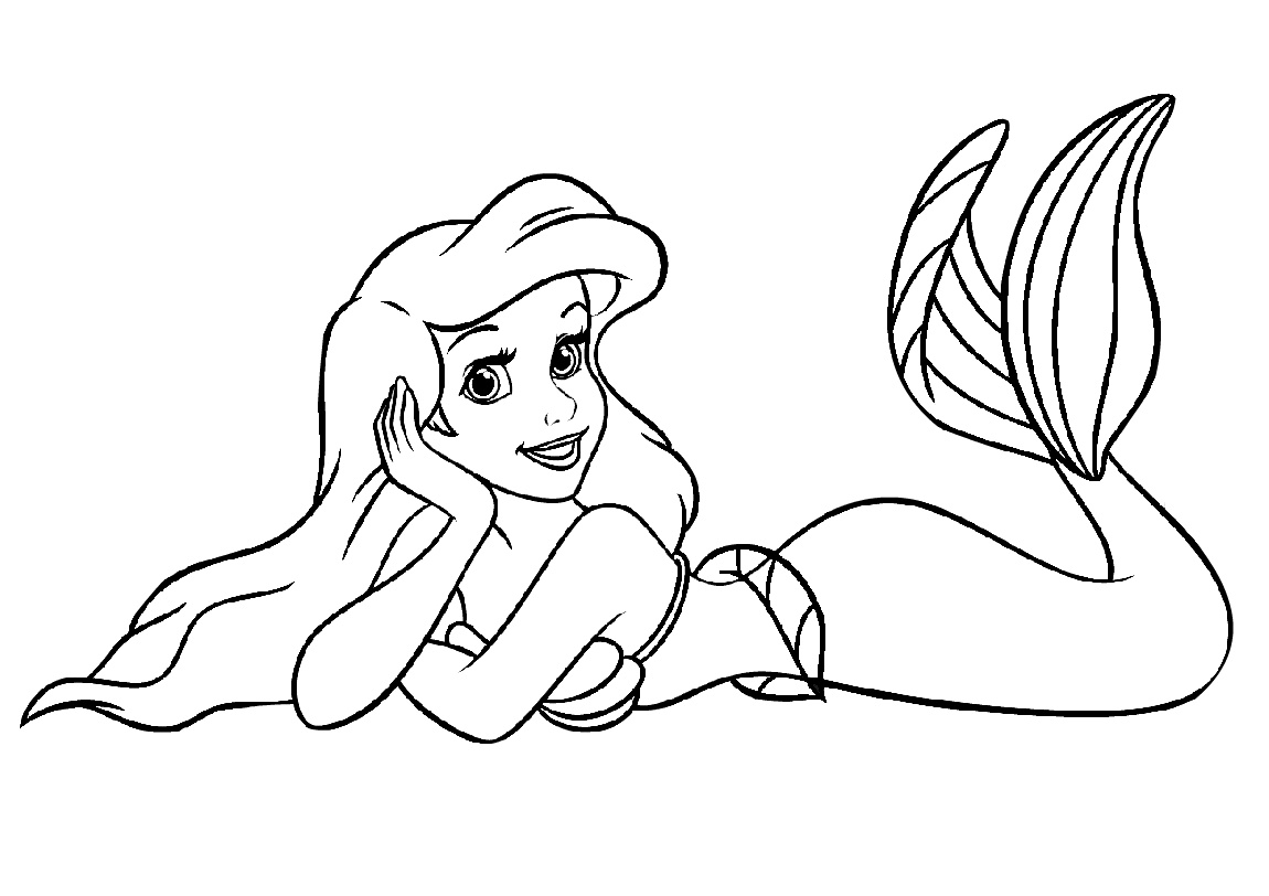 Free Printable Ariel The Little Mermaid Coloring Pages