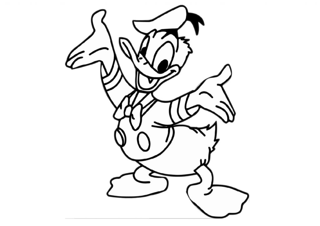 15 Donald Duck Coloring Pages -Walt Disney Printable Pages - Print ...