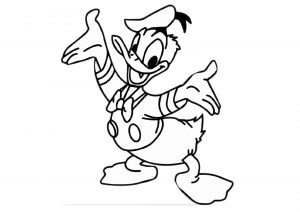 Life is so easy for Donald Duck Disney Coloring Pages