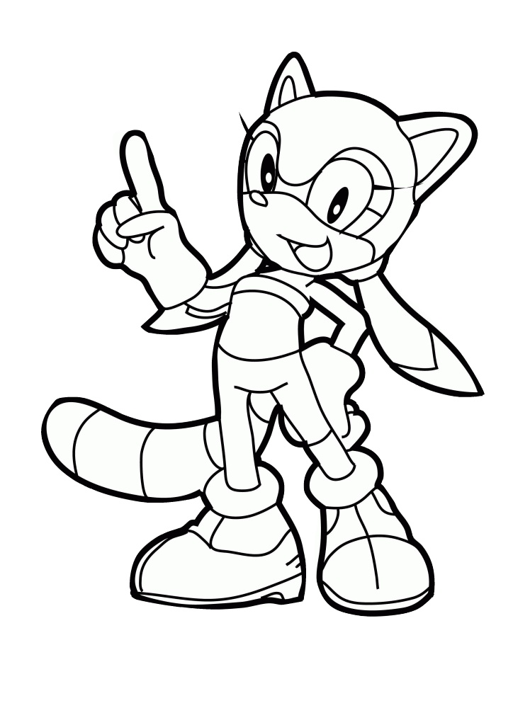 Classic Shadow Sonic Coloring Pages