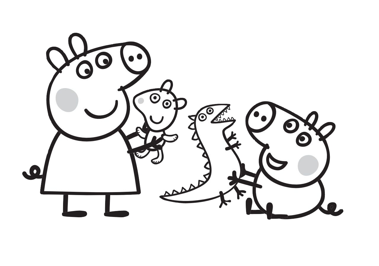 printable coloring pages george pig peppa pig