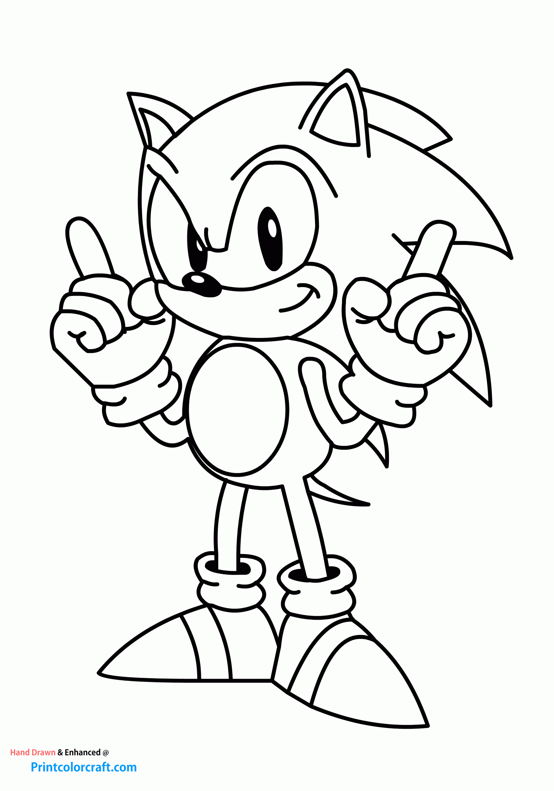 Free Printable Sonic The Hedgehog Coloring Pages For Kids