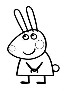 Rebecca Rabbit Peppa Pig Coloring Pages