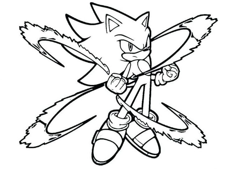 Download Sonic to Super Sonic Fast Hedgehog Coloring Pages - Print ...