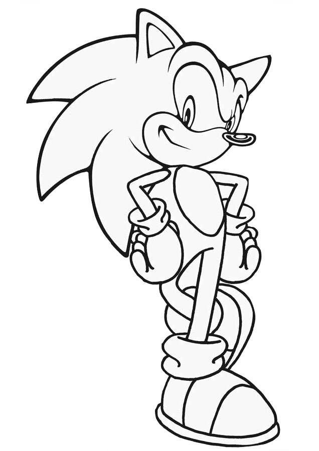 Superfast Hero Sonic the Hedgehog Coloring Pages