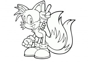 Tails Sonic Hedgehogs Best Friend Spindash Healer Thundershoot Sonice Hedgehog Coloring Pages