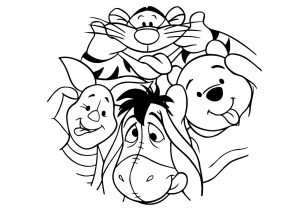 Walt Disney Winnie Pooh And Friends Funny Faces Disney Coloring Pages