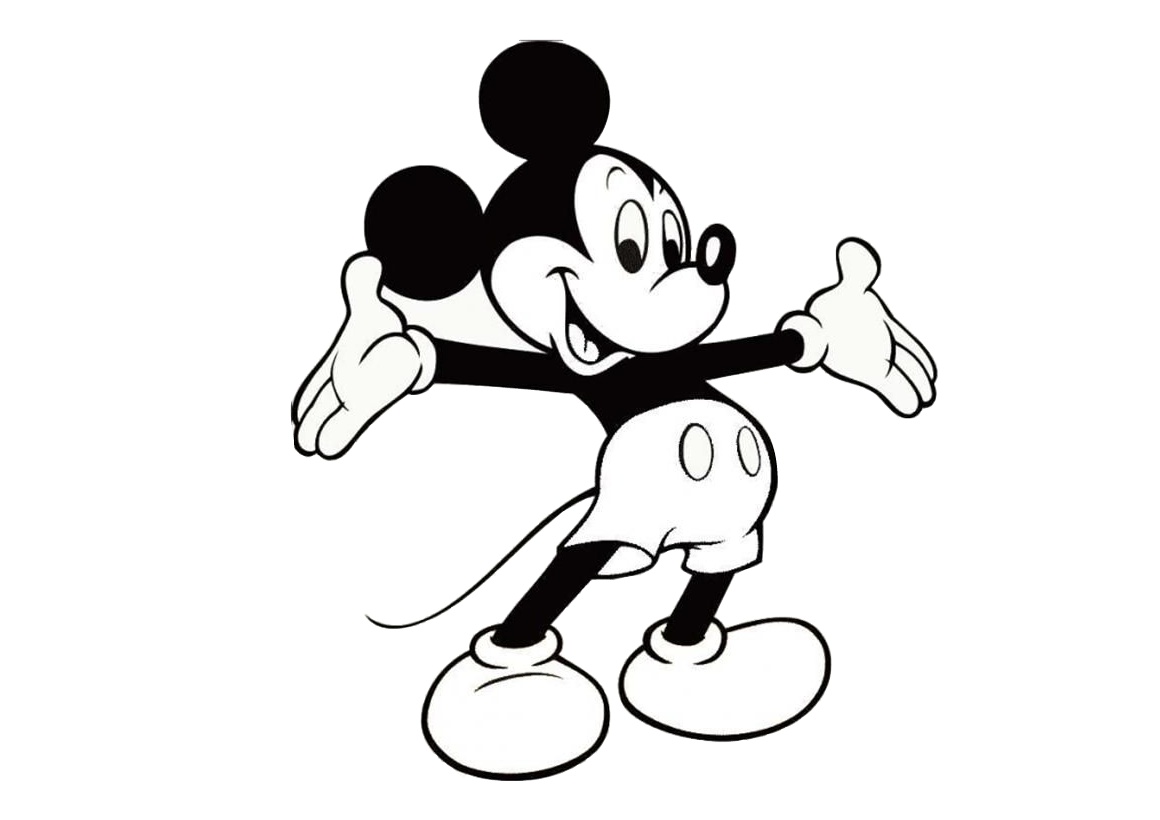 walt disney with mickey mouse coloring pages