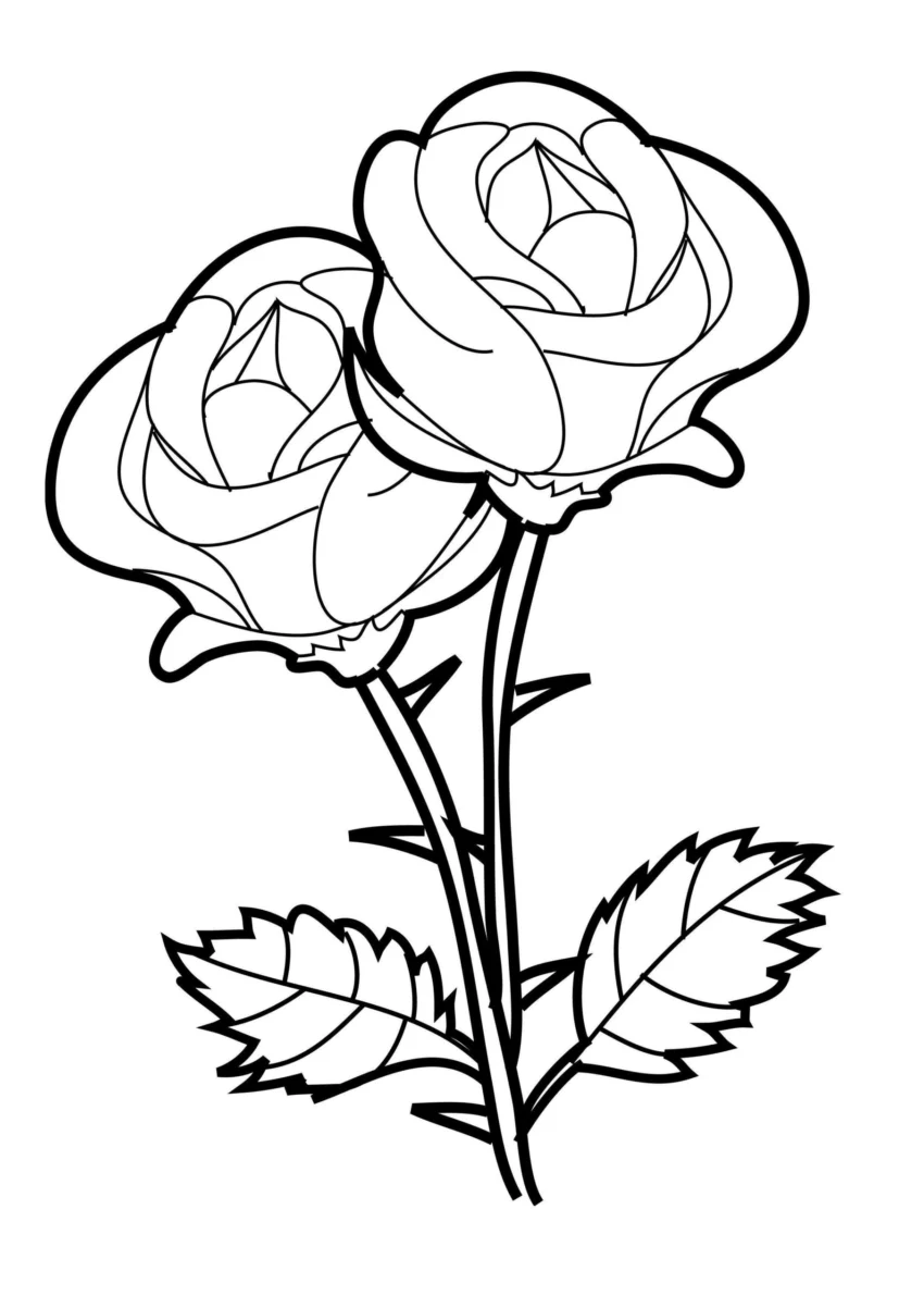 Adorable Flower coloring page