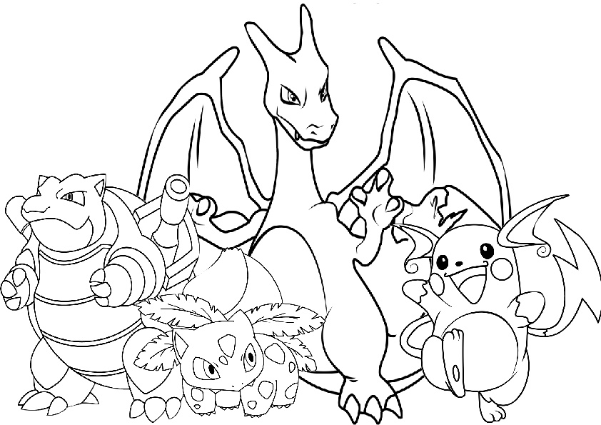 21 Pokemon Coloring Pages Printable Pdf Print Color Craft